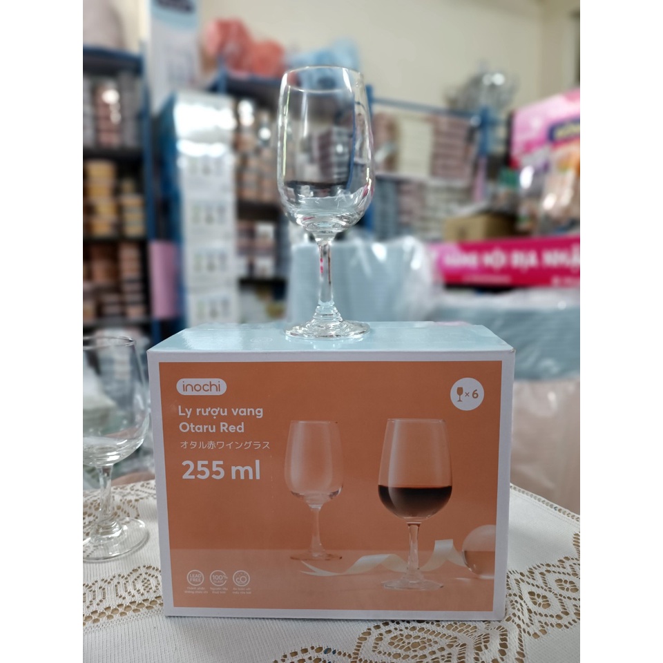 Bộ 6 ly rượu vang INOCHI Otaru Red 255 ML