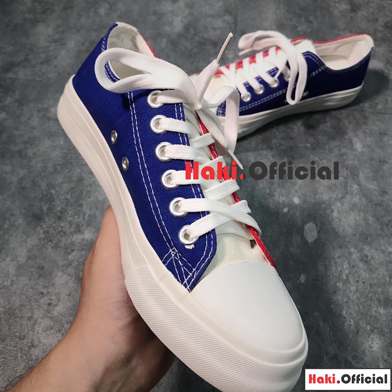 Giày vải thấp cổ phối màu cờ Ý cực đẹp Haki's Shop