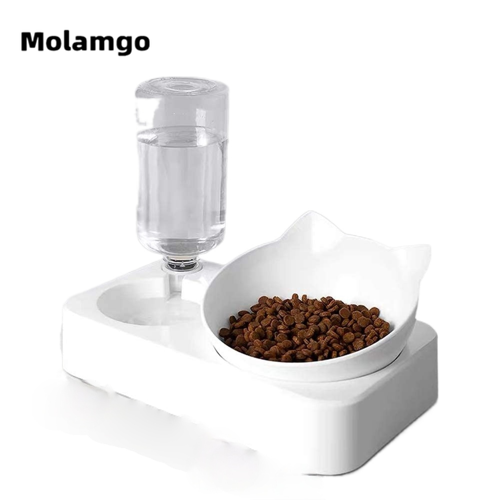 MOLAMGO  Khay Đựng Thức Ăn / Nước Uống Tự Động Cho Thú Cưng