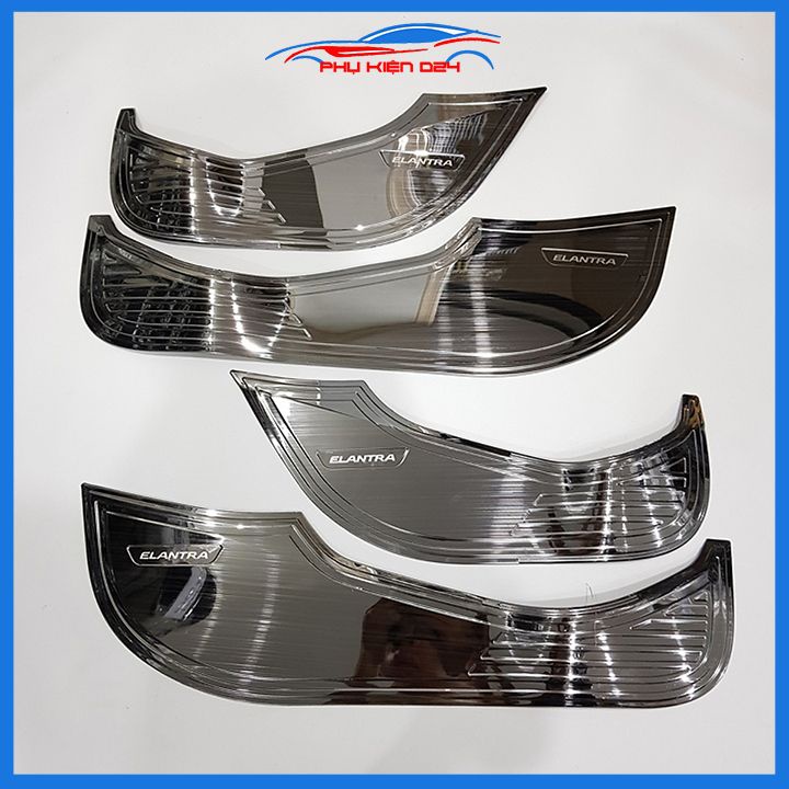 Bộ ốp tapli Elantra 2016-2017-2018-2019-2020-2021-2022 vân Titan chống xước va đập khi mở cửa và làm đẹp xe
