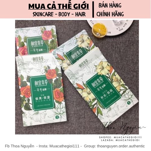 Mặt nạ Inoherb dưỡng ẩm trắng da cao cấp lẻ