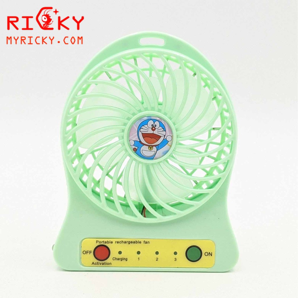 Quạt mini cầm tay CARTOON FAN - Pin sạc - 3 cấp độ siêu mát