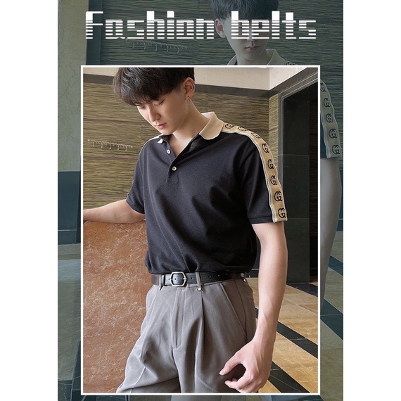 THẮT LƯNG NAM Lục Giác Meo shop TLN008 thời trang Dây Nịt Lưng quần da nam nữ Unisex trẻ trung học sinh viên cá tính