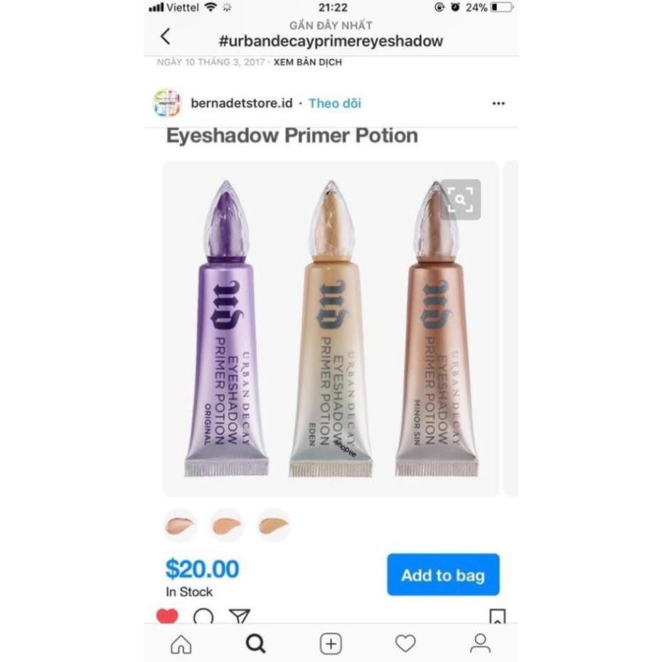 [ CÓ SẴN ] KEM LÓT MẮT URBAN DECAY- màu ORIGINALS Teppi21 | BigBuy360 - bigbuy360.vn