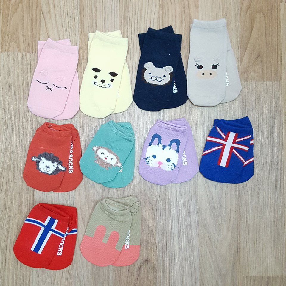 Combo 3 đôi vớ cho bé cổ ngắn