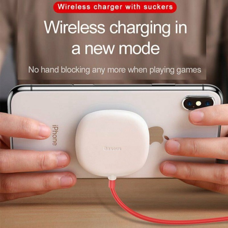 Đế sạc không dây gắn lưng cho Game thủ Baseus Suction Cup cho iPhone / Samsung / Huawei (10W/ 7.5W Wireless Quick Charge