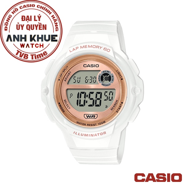 Đồng hồ nữ dây nhựa Casio Standard chính hãng Anh Khuê LWS-1200H-7A2VDF
