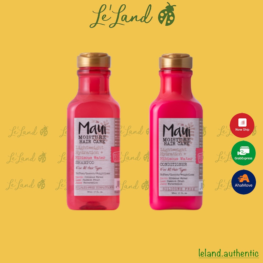 Bill US - Set gội xả Maui Lightweight Hydration + Hibiscus Water dành cho mọi kiểu tóc