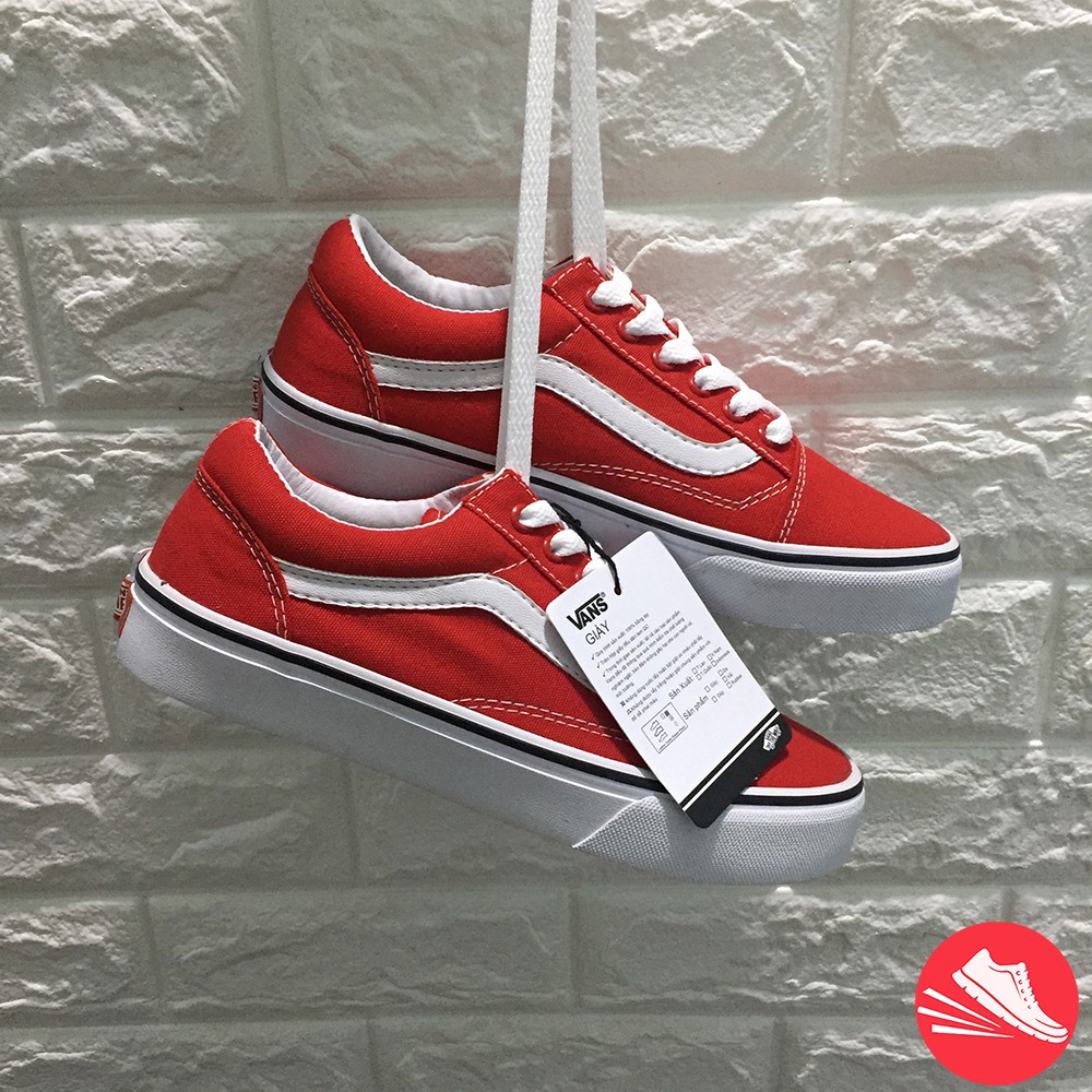 ⚡️[FREESHIP 99K TOÀN QUỐC] Giày Thể Thao Old Skool Black + Red - Có Video Quay Thật