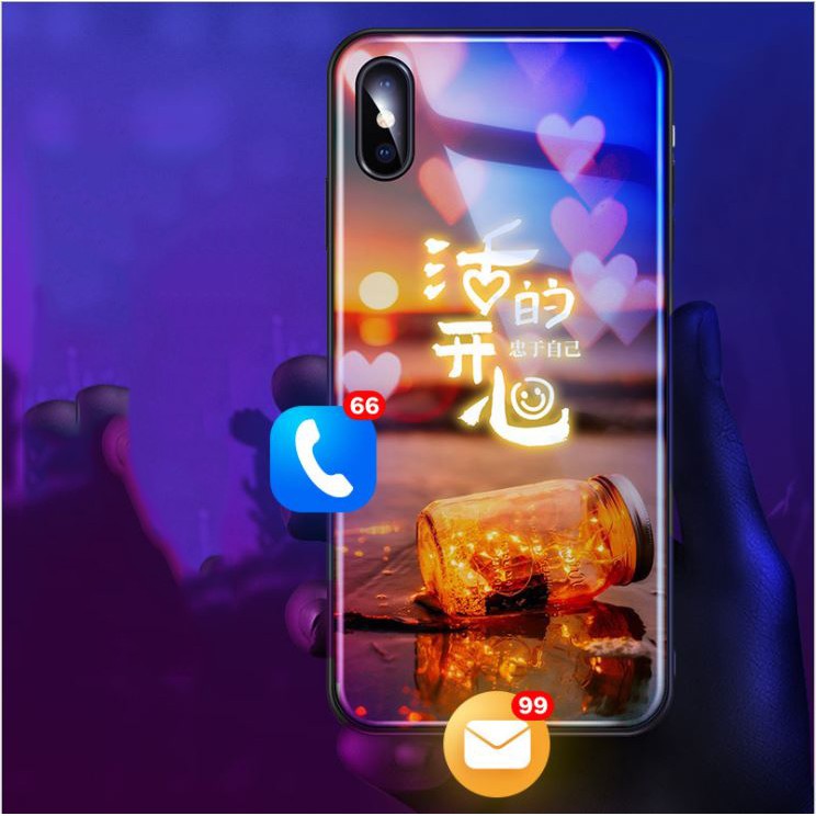 Ốp iphone - Ốp lưng Phát Sáng Theo Nhạc - Led Light - 6/6s/6plus/6s plus/7/8/7plus/8plus/x/xs/xs max/11/11pro max