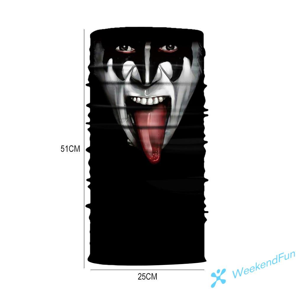 Bicycle Motorcycle Windproof Clown Half Face Mask Outdoor Balaclavas Scarf