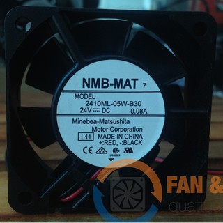 Quạt hút, quạt tản nhiệt máy tính NMB-MAT 2410ML-05W-B30, 24VDC, 60x60x25mm