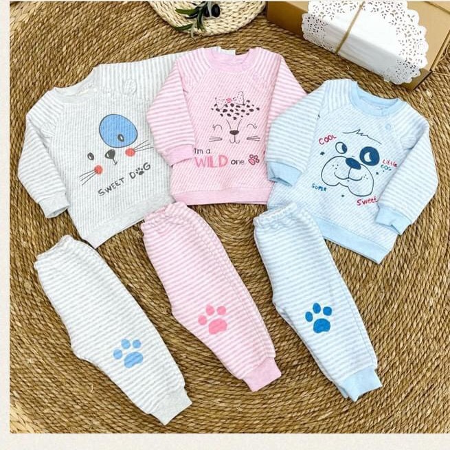 Bộ chần bông Moon cao cấp cho bé size 7-16kg