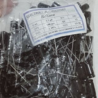 Tụ loa 2 đầu 3.3uf 100v combo 10