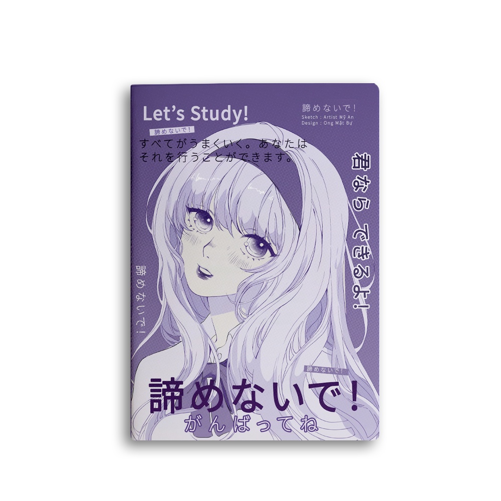 Vở ruột Cornell 100 gsm - Style Anime 80 Trang - Bìa KIMI CHAN - Ong Mặt Bự