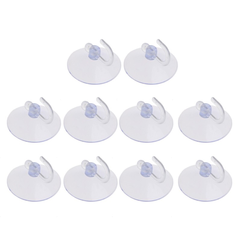 Set 10 móc hút tường treo đồ dùng tiện lợi