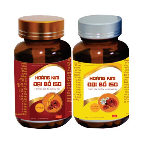 Hoàng Kim Đại Bổ ISO – Hỗ trợ ăn ngon, ngủ sâu giấc (Hộp 60 viên)