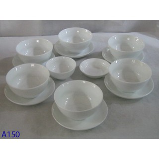 Bát đĩa trắng mộc hàng gốm sứ Bát Tràng