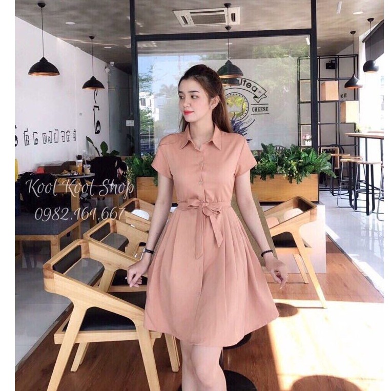 Đầm Sơ Mi Chất Liệu Lụa Cao Cấp Dịu Dàng Tao Nhã Thời Trang Nữ Orange | BigBuy360 - bigbuy360.vn