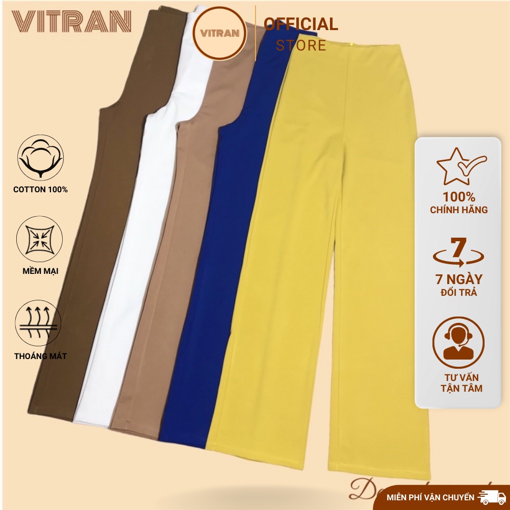 QUẦN ỐNG SUÔNG LƯNG CAO LIỀN CẠP