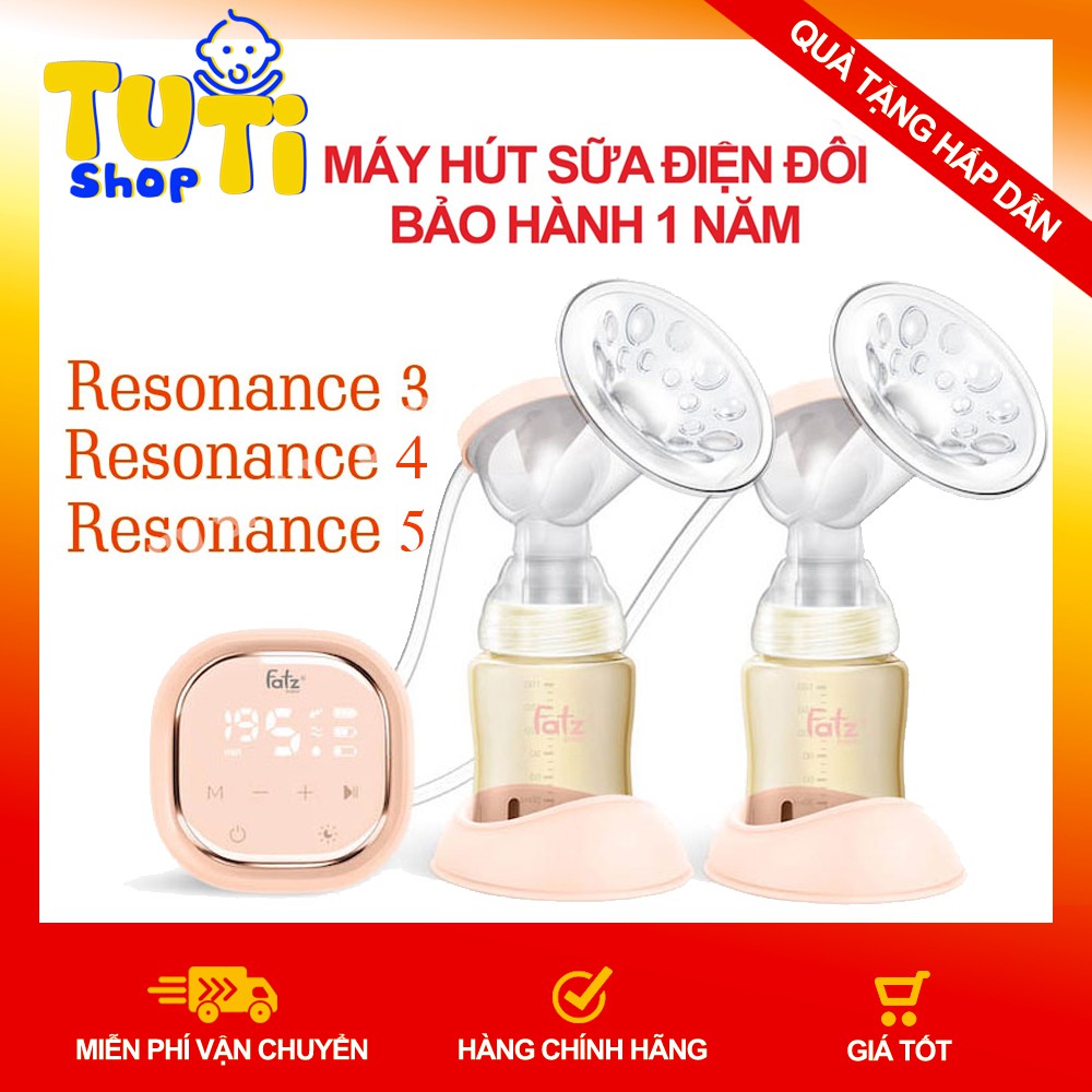 Máy Hút Sữa Điện Đôi Fatz RESONANCE Có Matxa - Có Pin Sạc - Hút Kiệt Sữa - 9 Cấp Độ - BẢO HÀNH CHÍNH HÃNG