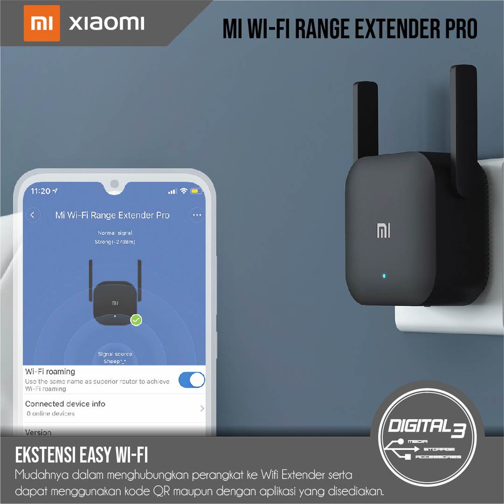 Thiết bị khuếch đại sóng Wifi Xiaomi Mi 300Mbps R03 | WebRaoVat - webraovat.net.vn