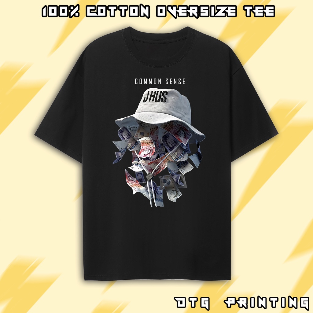 Áo thun ,Áo Phông Comon Sense Mũ đôla Xu Hướng US UK Form Rộng Unisex Tay Lỡ 100% Cotton