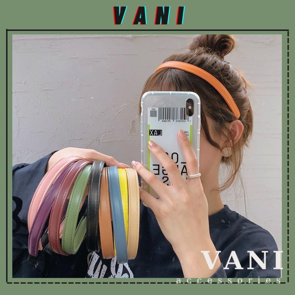 Băng Đô Cài Tóc Da P.U Sang Chảnh, Phong Cách HQ - Vani Store [PKT00219]