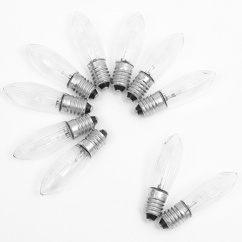 Set 10 Bóng Đèn LED E10 Hình Ngọn Nến Trang Trí Nhà Cửa