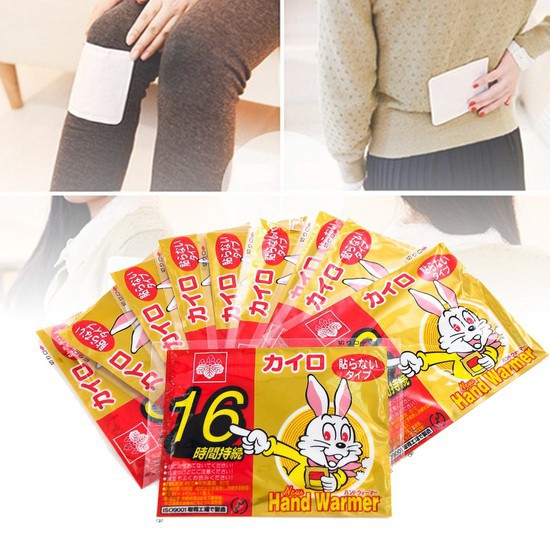 MIẾNG DÁN GIỮ NHIỆT CƠ THỂ KAIRO  - HÀNG NHẬT NỘI ĐỊA, giúp cơ thể giữ ấm đến 16 tiếng