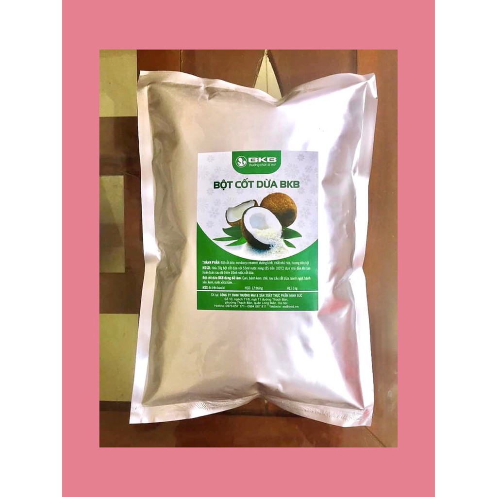 [Bán chạy Shopee] Bột cốt dừa BKB (1kg) (Cam kết chính hãng) (Free đổi trả)