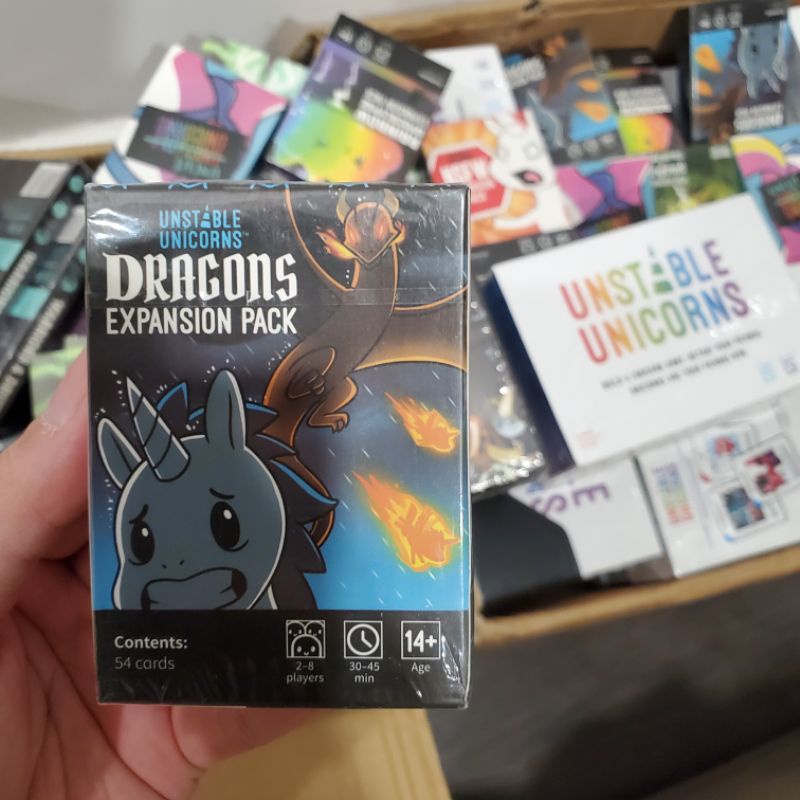 Bộ đồ chơi board game bài Unstable Unicorns Tiếng Anh bộ mở rộng Uncut Dragon Rainbow NSFW Legend Kỳ Lân Bất Định