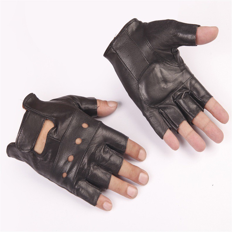 BÁN SỈ - Găng VINTAGE - RETRO da DÊ LỖ cụt - găng tay thể thao GĂNG TAY MOTOR OZIPPER