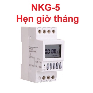 Hẹn giờ chu kỳ tháng NKG-5, Bộ Timer chuyển đổi 2 nguồn điện ATS chu kì tháng NKG 5 ATS chuyển nguồn kết hợp timer NKG5