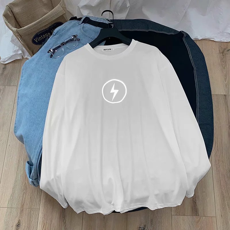 Áo thun tay dài dáng rộng Size M-5Xl thời trang trẻ trung cho nam nữ | BigBuy360 - bigbuy360.vn