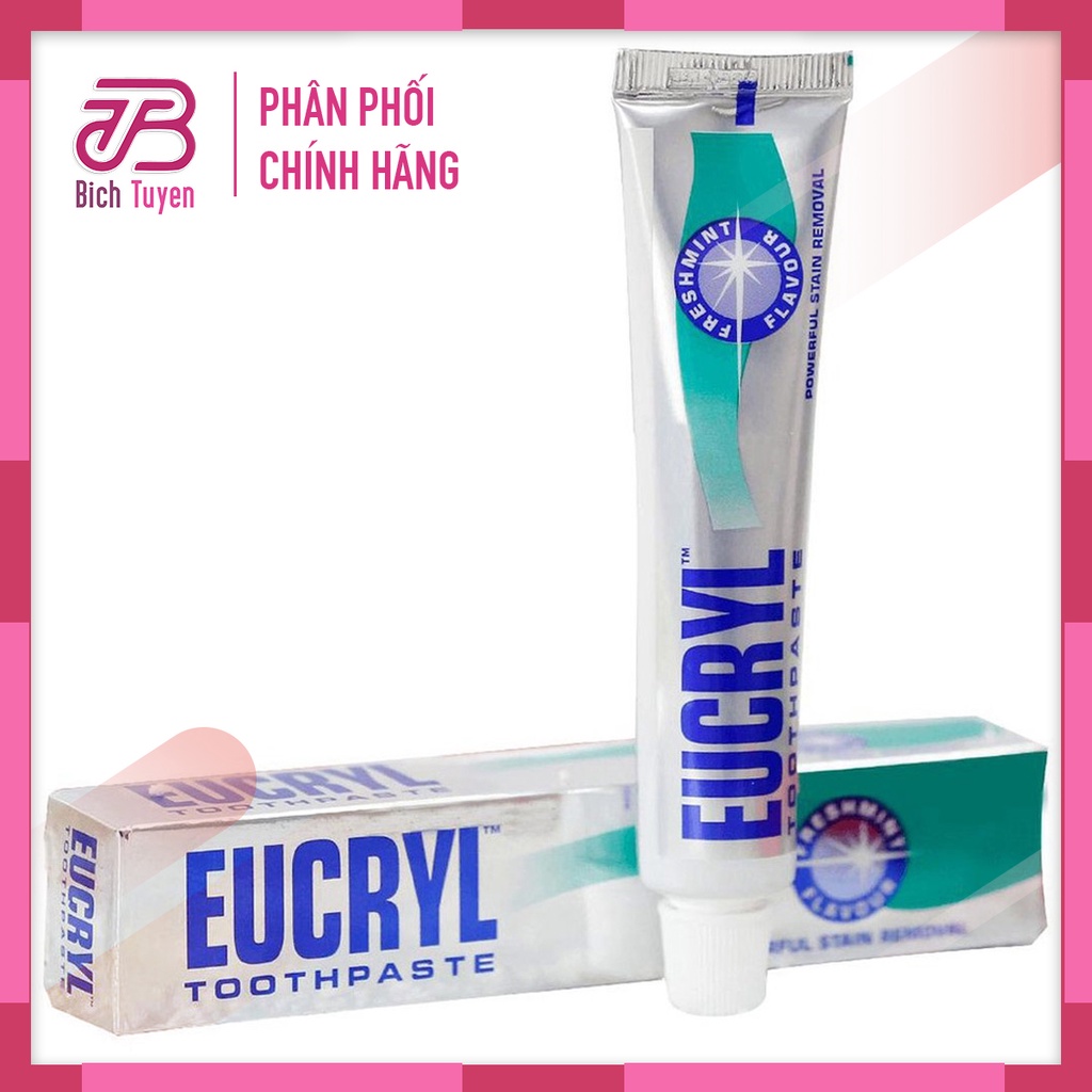 Kem Đánh Răng Eucryl Hỗ Trợ Trắng Răng Và Hỗ Trợ Trị Hôi Miệng BT Cosmetic