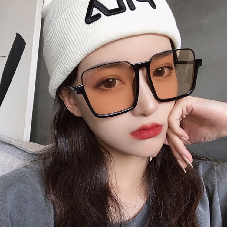 Kính mát gọng vuông phong cách ngôi sao Hàn Quốc cổ điển thời trang unisex