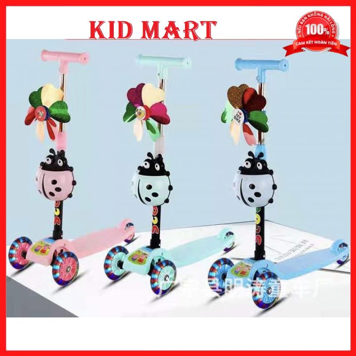 Xe Scooter - Đồ Chơi Trẻ Em Scooter 3 Bánh Xe Scooter Tự Động Có Nhạc Và Đèn