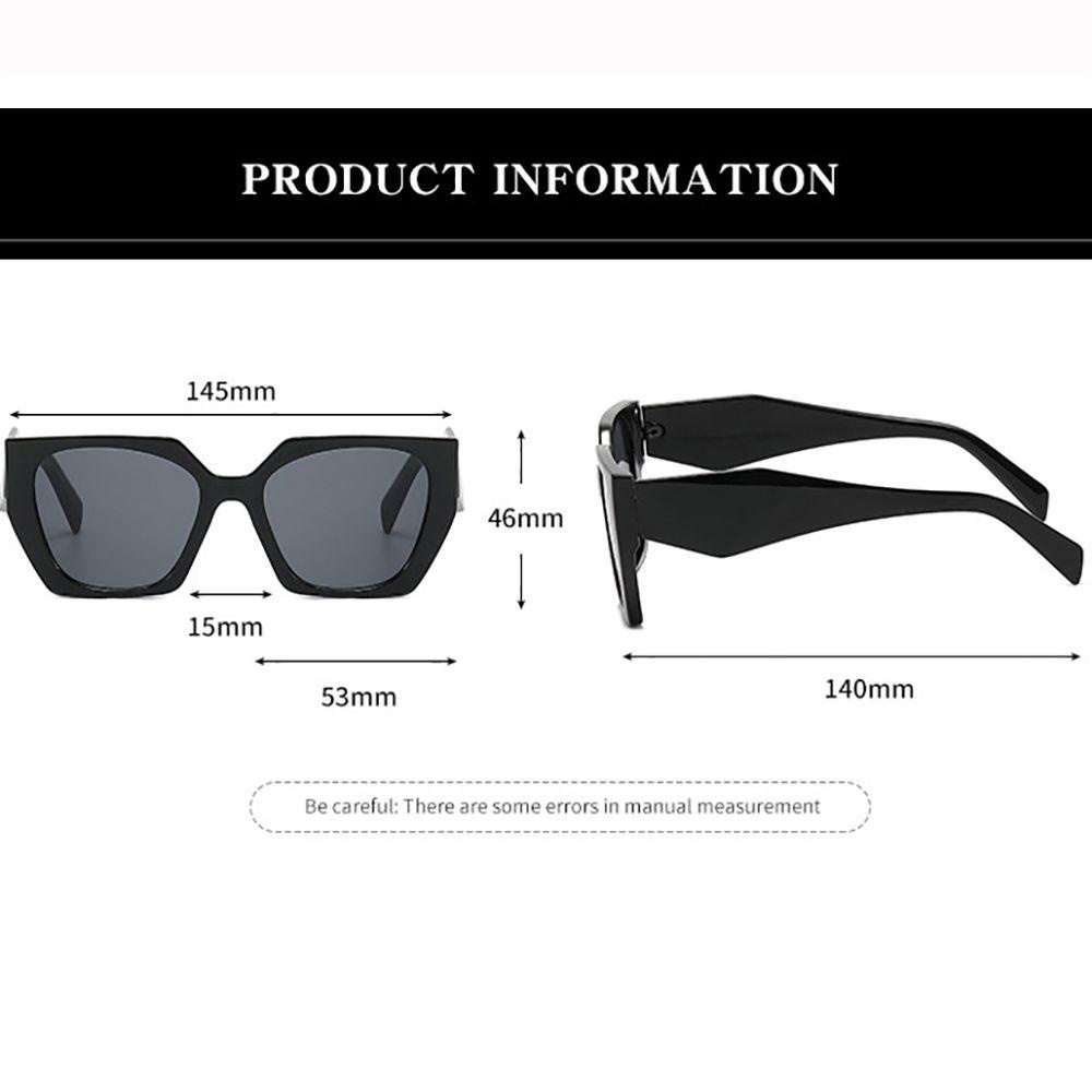 Kính Mát Tròng Đa Giác Chống Tia UV400 Chống Bức Xạ Phong Cách Hàn Quốc Cho Nam Và Nữ