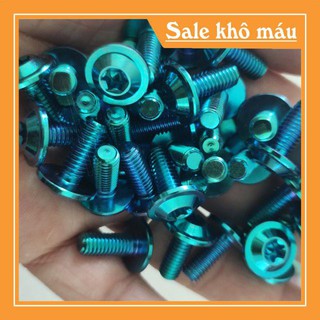 ốc  titan gr5 6li15 dù mỏng  gắn  đĩa  vario và  dàn áo  các  loại  xe