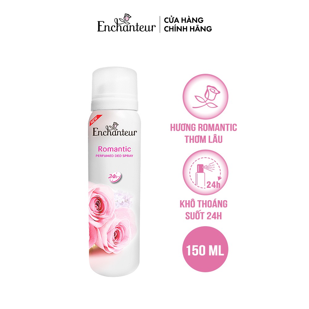 Xịt khử mùi Enchanteur Charming/Delightful/Romantic/Magic 150ml