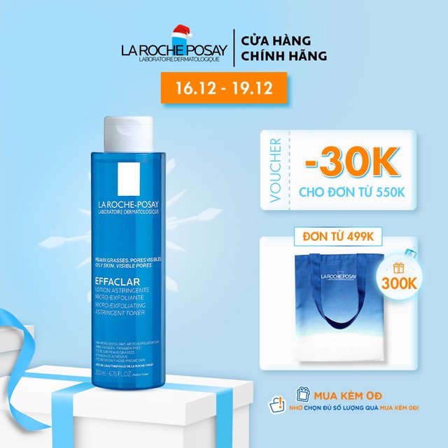 Nước cân bằng giàu khoáng dành cho da dầu mụn La Roche Posay 200ml