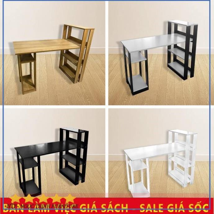 [SALE] Bàn làm việc bàn học bằng gỗ Mdf, thiết kế thông minh, kèm giá sách đa năng, rất tiện dụng