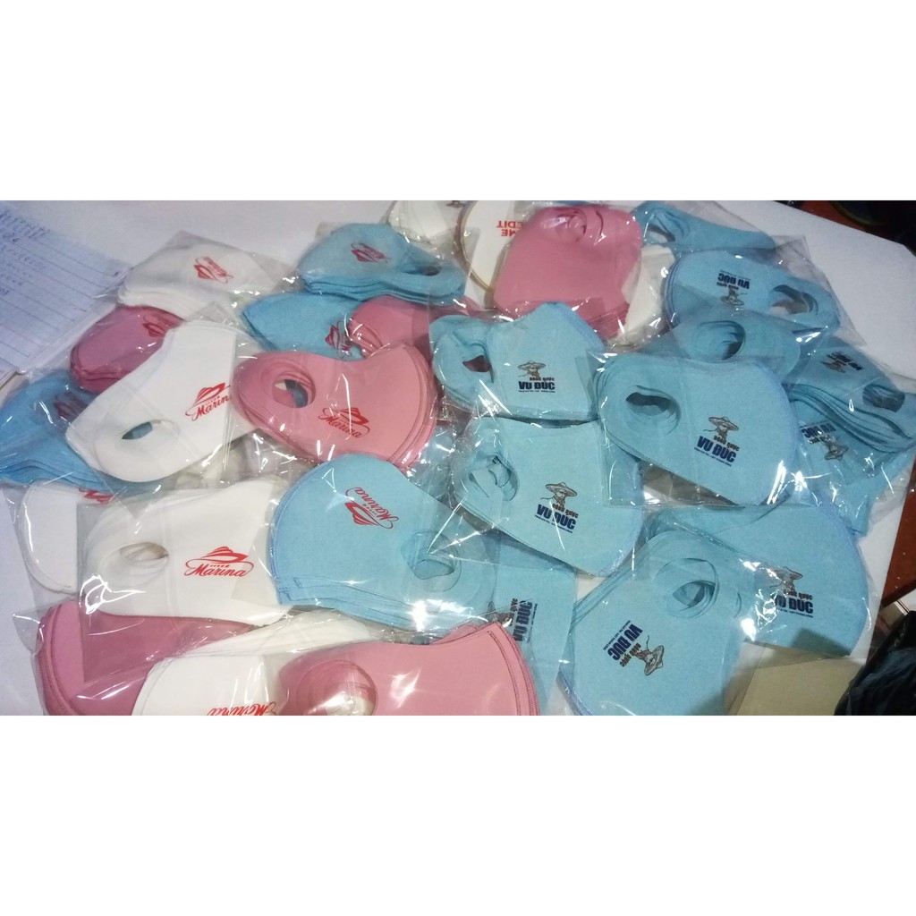 Combo 5 cái-Khẩu Trang Vải Su 2 Da-Chuyên sản Xuất và in mẫu theo ý khách hàng | BigBuy360 - bigbuy360.vn