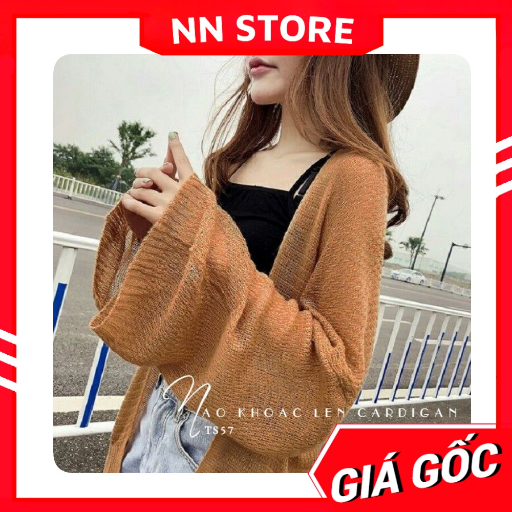 [ TẶNG CỘT TÓC] Áo khoác len mỏng cardigan đi biển cực xinh TS57