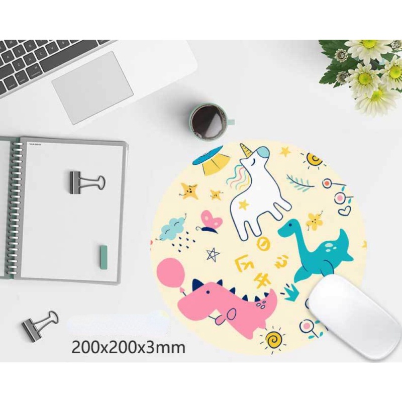 Tấm Lót Chuột Máy Tính Chống Trượt Họa Tiết Hoạt Hình Dễ Thương