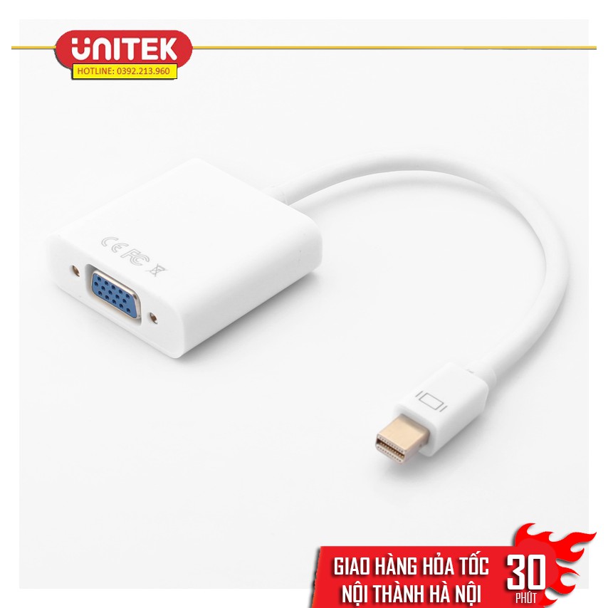 Cáp chuyển đổi Mini Display port ra VGA - Mini Display port to VGA - từ Macbook ra TV, máy chiếu