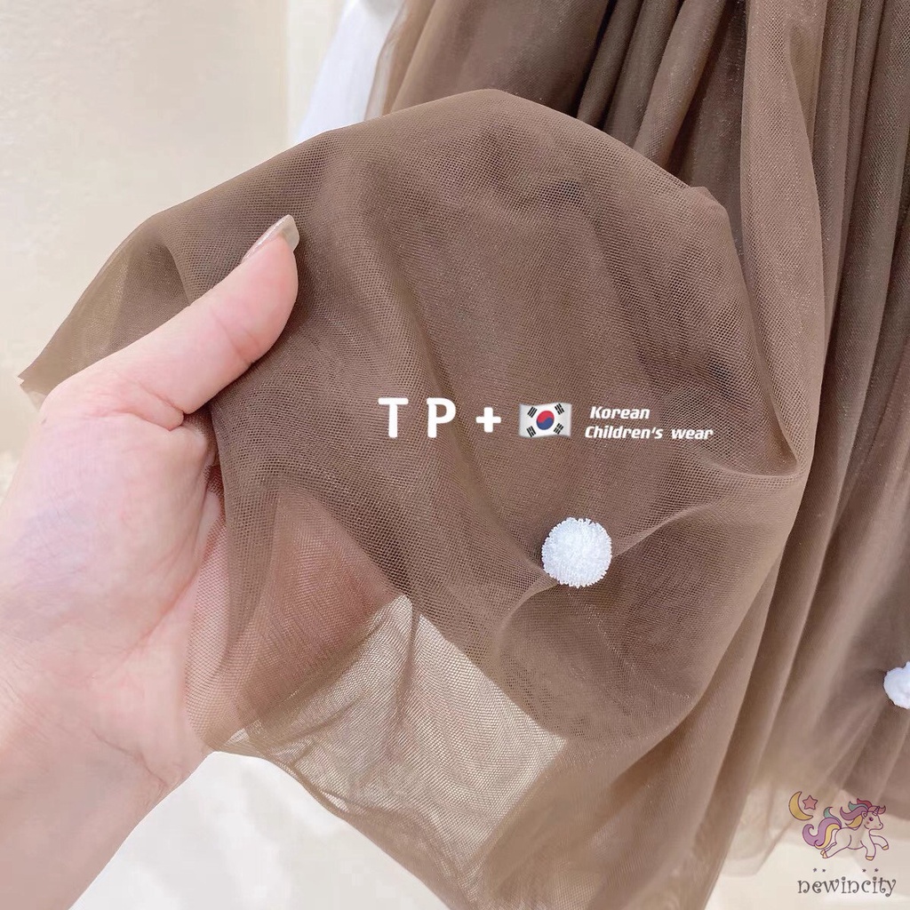 Đầm Công Chúa Sát Nách Hở Lưng Phong Cách Hàn Quốc Cho Bé Gái