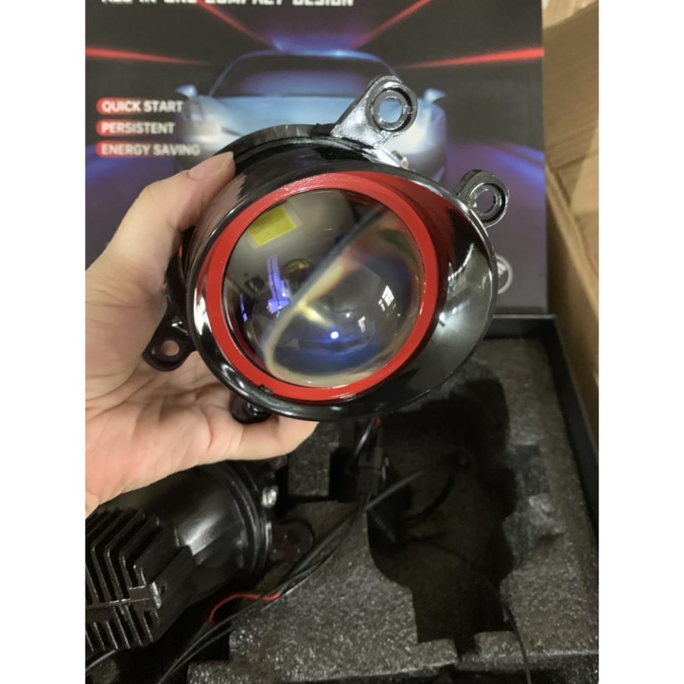 Bi led gầm Projector 3inch giá bộ 2 chiếc chân Toyota và phổ thông màu ánh sáng 3000K và 6000K siêu sáng phá sương