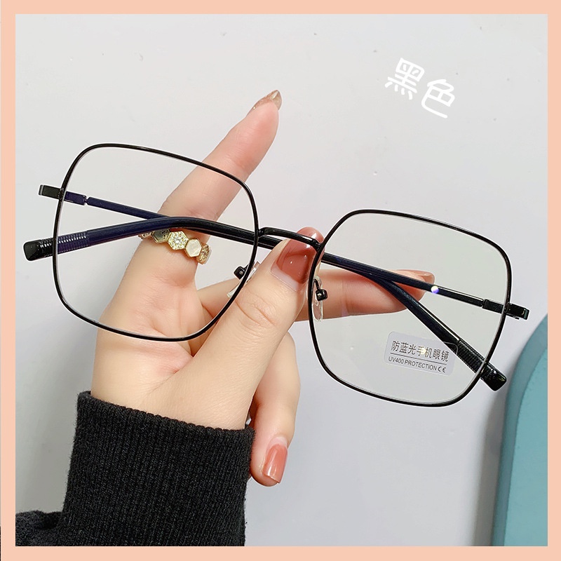 Mắt kính gọng vuông chống bức xạ phong cách Hàn Quốc thời trang cho nữ